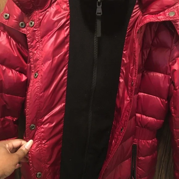 Calvin Klein Red Puffer Jacket - Picture 3 of 11